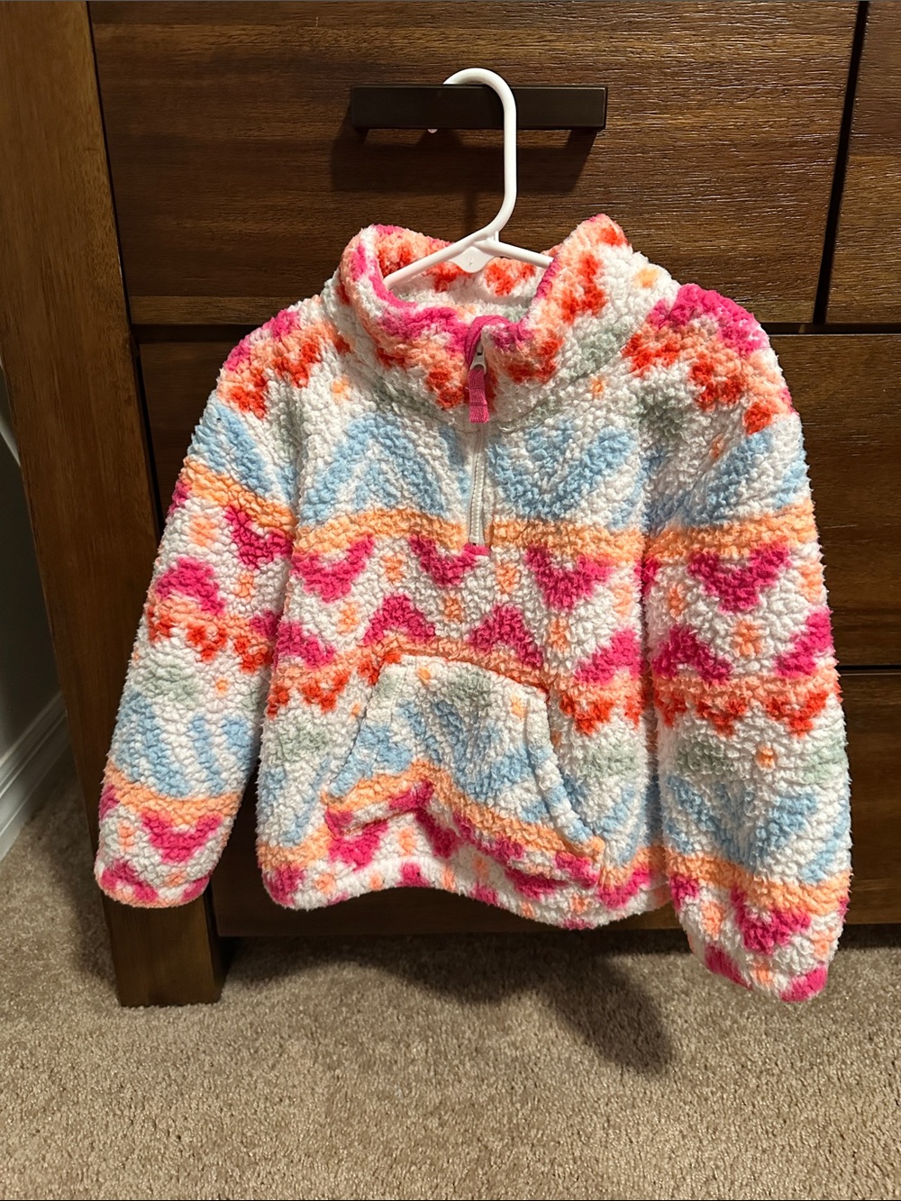 Sherpa Quarter Zip Sweater 3T